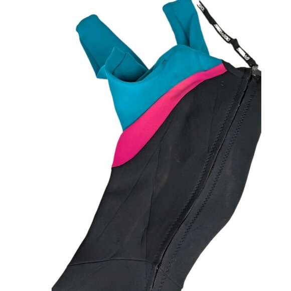 vintage Seadoo wetsuit women's Large Black Pink retro style nylon - Picture 3 of 16